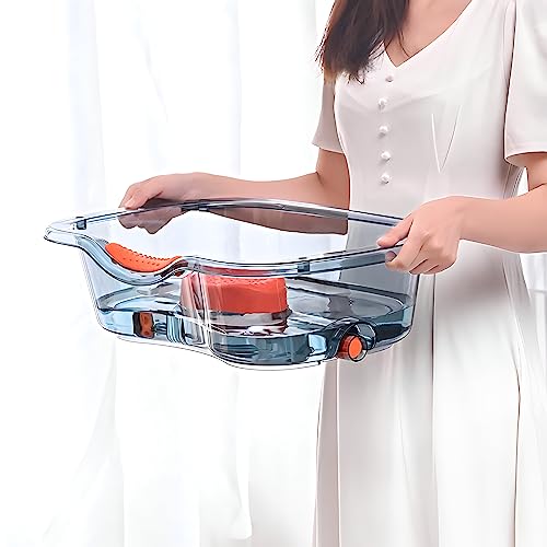 Retrona Hair Washing Basin for Bedridden - Portable Shampoo Bowl and Basin at Home for the Elderly - Hair Washing Tray for Seniors and Disabled Patients in Bed