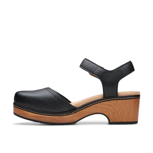 Clarks Clarks Collection Women's Paizlee Bay, Black Leather, 7 Medium US