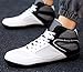 Men's Fashion Boxing Shoes Wrestling Training Fitness Cross-Training Shoes Rubber Anti Slip Sports Sneakers Breathable Flexible Indoor Outdoor Casual Shoes Deep Squat Shoes Combat shoes For Men(White,