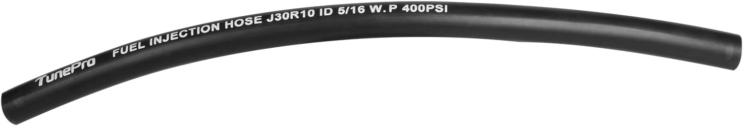 5/16 Submersible Fuel Hose, 5/16" 1FT SAE 30R10 E85 In Tank Line for Automotive Fuel System 300PSI Black