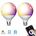 Produktbild Smart LED-Lampe 2er iLintek Bluetooth Smart Lampen Glühbirne e27 Licht 13W ersetzt 100 Watt, Sync mit Musik Mehrfarbige Dimmbare LED Birne 2700K-6000K, ohne Hub benötig, Warmweiß Neutralweiß Kaltweiß
