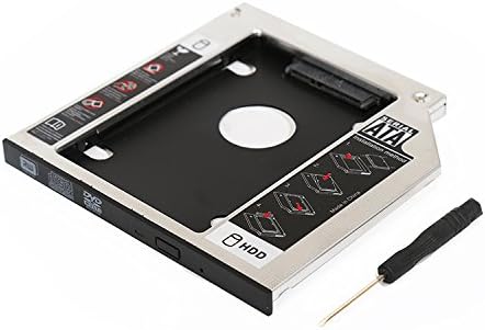 Universal SATA 2nd HDD SSD Hard Drive Caddy Tray 9.5mm/12.7mm (12.7)