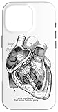 Anatomische menschliche Herz-medizinische Anatomie-Weinlese Hülle für iPhone 16 Pro