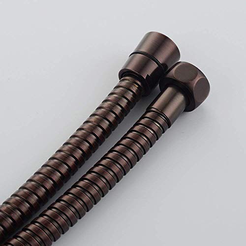 TRIPHIL Kink-free Shower Hoses Extra-long for Handheld Showerhead Hose Replacement Flexible Metal Shower Tube Extension Anti-twist 2 Brass Connectors Stainless Steel Sleeve Oil Rubbed Bronze 71 Inch