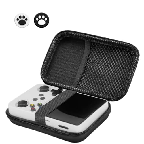 Fiorky Étui de Transport Rigide pour Miyoo Mini Plus/Anbrnic RG35XX/R36S/R35S résistant aux Chocs avec 2 Capuchons de Joystick, Sac de Rangement Portable Ant-Rayures rétro pour Console de