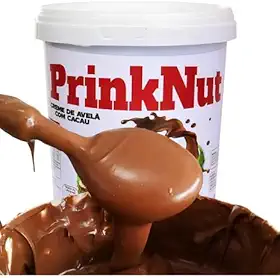 Creme de Avelã com Cacau PrinkNut 1kg - Delicioso e Cremoso, Chocolate Perfeito para Pães, Bolos e Sobremesas. Sem Glúten, Com Avelãs Selecionadas e Cacau de Qualidade, Semelhante a Nutella Com Extrema Qualidade