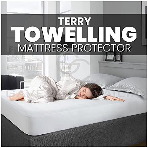 Terry Towelling Mattress Protector 4ft 25cm Deep, Ultra Soft, Breathable, Waterproof Mattress Prorector Single - Image 2