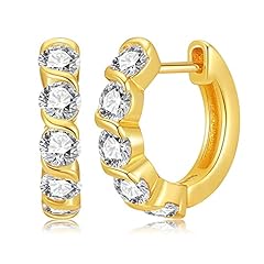 Zircon Hoop Earrings