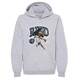 500 LEVEL Naz Reid Minnesota Timberwolves Men's Hoodie Sweatshirt - Naz Reid Minnesota Timberwolves Cartoon WHT (Gray, Large)