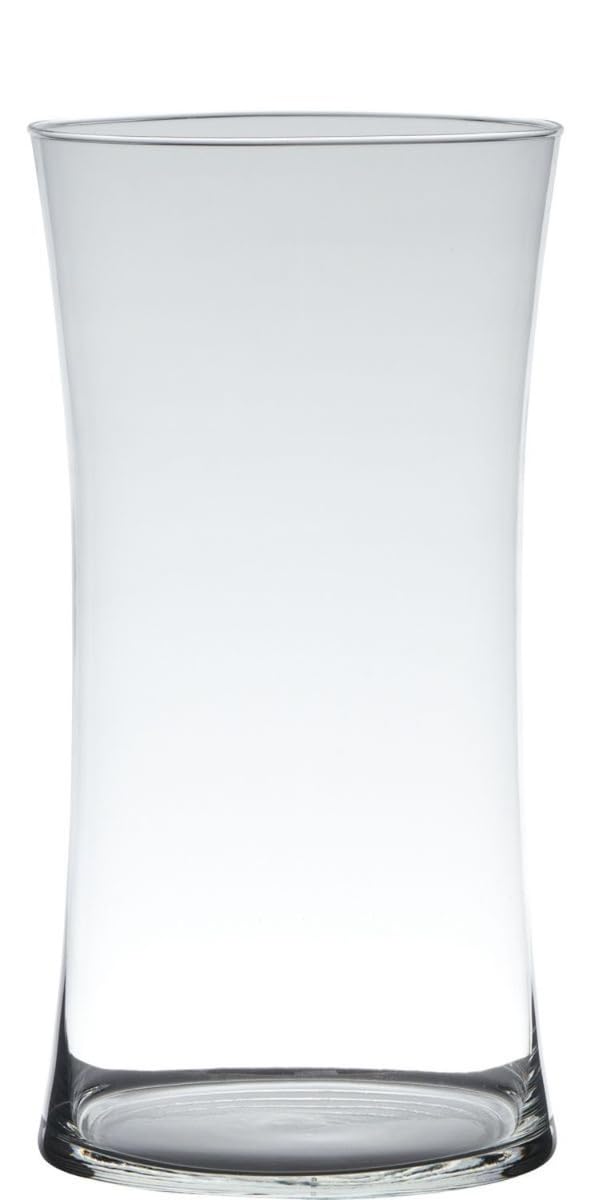 INNA-Glas Jarrón, Reloj de Arena, Transparente, 40cm, Ø 15cm