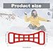 Gosknor Ski Boot Buckle Lever with Hanging Buckle, Portable Tightening Boot Buckles Tool Ski Boot Buckle Assist Tool for Ski Lovers (Red)