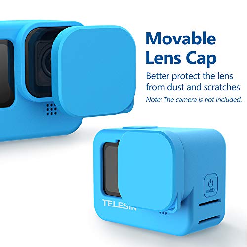 Action Camera Case de proteção capa de silicone macio com tampa de lente Acessórios de proteção de c