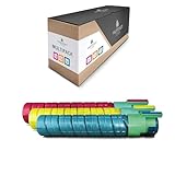 Contenu de la livraison et portée : 3 toners (1 x bleu/cyan avec environ 5 000 pages, 1 x jaune/jaune avec environ 5 000 pages, 1 x rouge/magenta avec environ 5 000 pages), données de capacité à 5 % de couverture