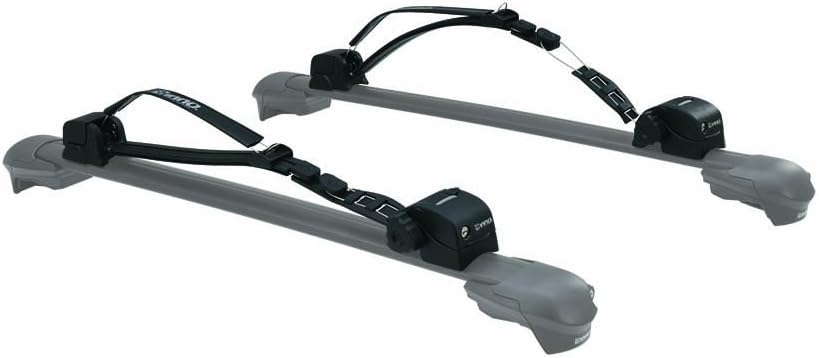 INNO XA445 Surf-Wind-Long Board Locking Roof Carrier for T-Slot Aero Base Racks - Holds (1) Kayak or (1) Canoe or (2) SUP)/Wind/Surf-Boards