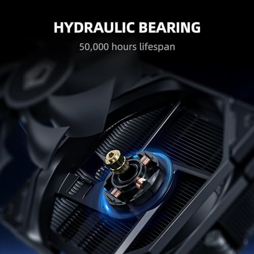 ID-COOLING IS-40-XT Black - 47mm Height Low Profile CPU Cooler, 4 Direct-Contact Heat Pipes Air Cooler for HTPCs, ITX, and Small Form Factor Builds, 92×92×15mm Slim Fan, Support Intel & AMD Socket by ID-COOLING - Image 5