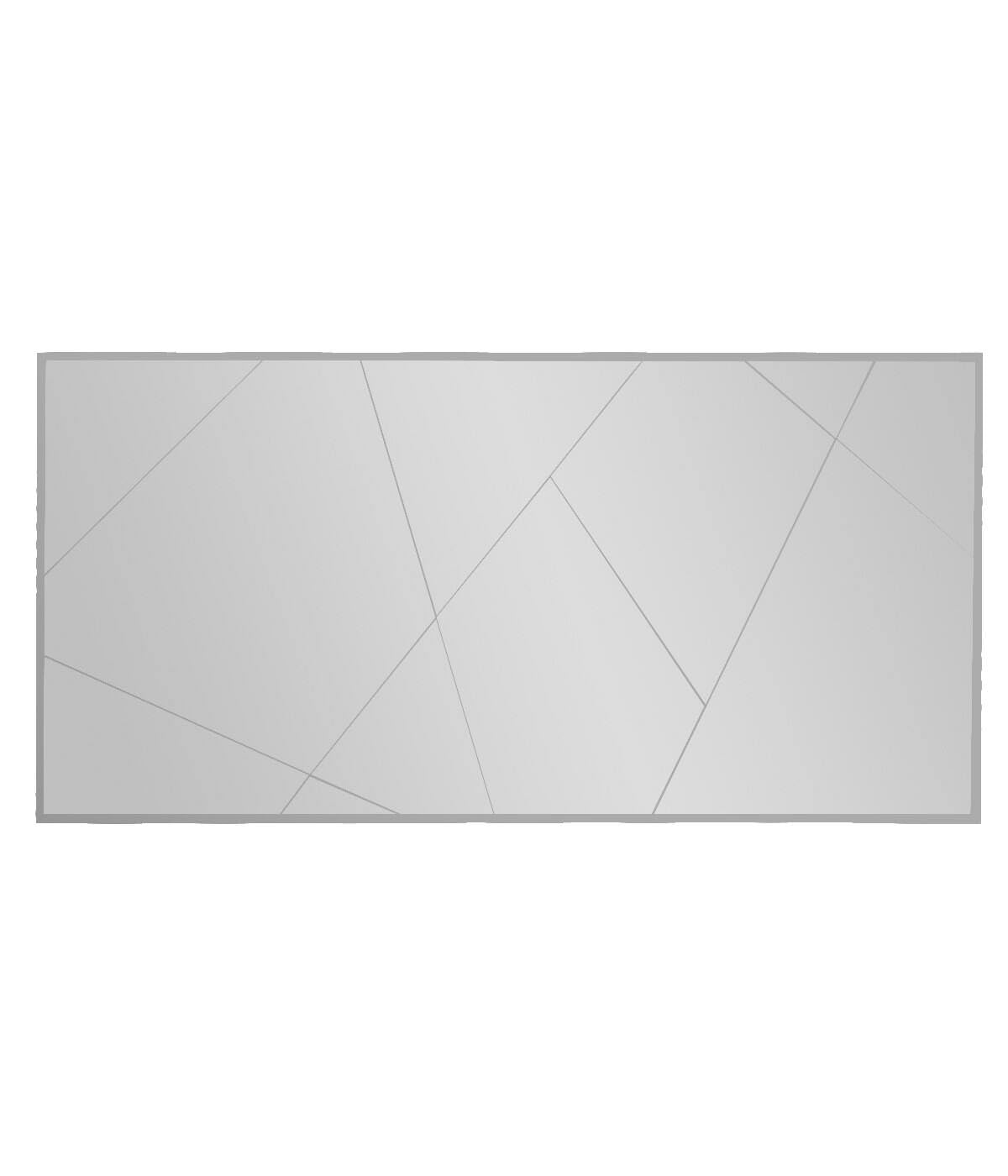 Dmora - Specchio Rana, Specchiera, Articolo d'arredo a muro, Decorazione con specchio, 120x2h60 cm, Bianco