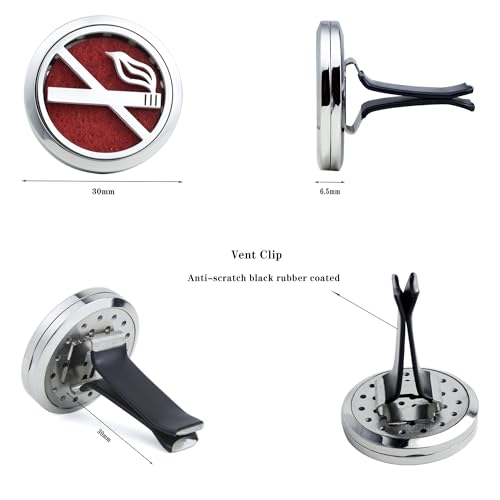 Image of 30mm Car Diffuser Vent Clip Aromatherapy Car Essential Oil Diffuser Vent Clips Car Air Fresheners Scents Diffuser Vent Clip (No Smoking)