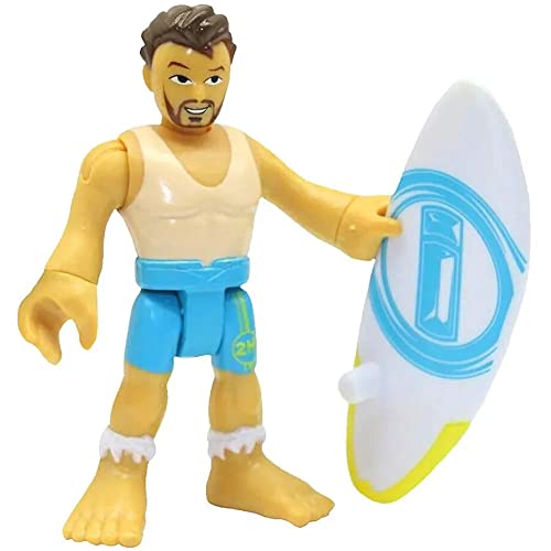 Imaginext Series 12 Blind Bag ~ Identified Surfer Dude Figure with Surfboard Accessory