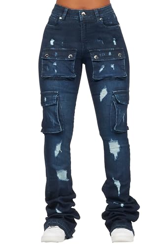 Women's Noor Cargo Super Stacked Jean