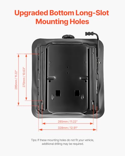 VEVOR Sitzfederungssatz mit Sitzgleitschiene, luftgefederte Sitzfederung mit Staubschutz, 150 mm von vorne nach hinten verstellbar, Traktor-Sitzfederungssatz für Zero-Turn-Rasenmäher, Gabelstapler