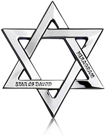1797 ステッカー 六芒星 ダビデの星 カーステッカー 金属ステッカー かっこいい エンブレム 3dステッカー 車用 プレートステッカー デカール シール ラベル 自動車 バイク 自転車 スーツケース 汎用 装飾 シルバー 車 バイク 車 バイク Amazon