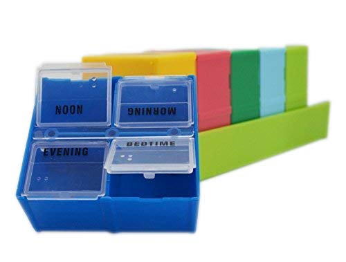 Lifestyle-You Medicine Pill Storage Box Organiser with Case and 7 Large Box with 4 partitions Each. Organise Your Weekly Medicines Conveniently. Lifestyle-You Medicine Pill Storage Box Organiser with Case and 7 Large Box with 4 partitions Each. Organise Your Weekly Medicines Conveniently.