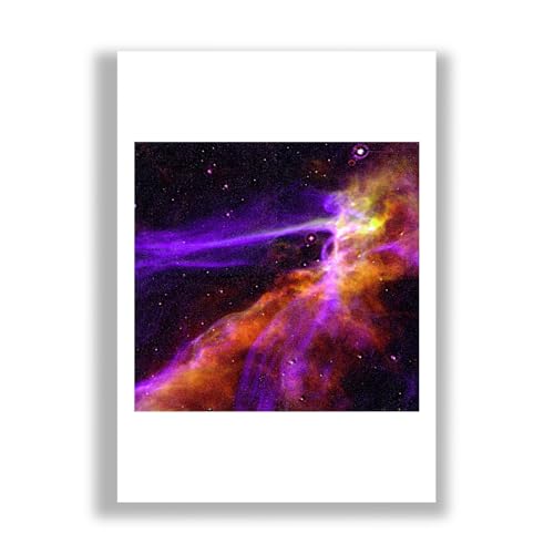 Hubble Télescope Cygnus Loop œuvre extra large avec finition artistique semi-brillante