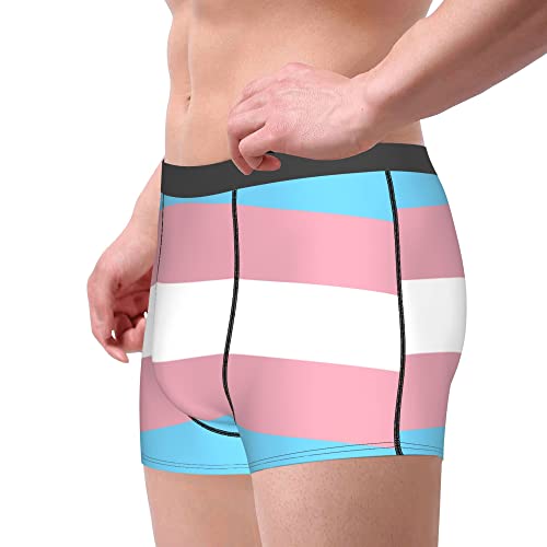 Transgender Pride flag Mens Boxer Briefs Underwear Breathable Stretch Boxer Trunk with Pouch for Men, Youth4