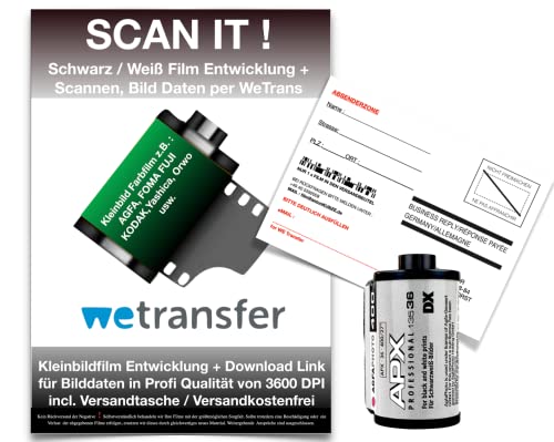 Film AgfaPhoto APX noir et blanc developpement et numerisation facile sans laboratoire