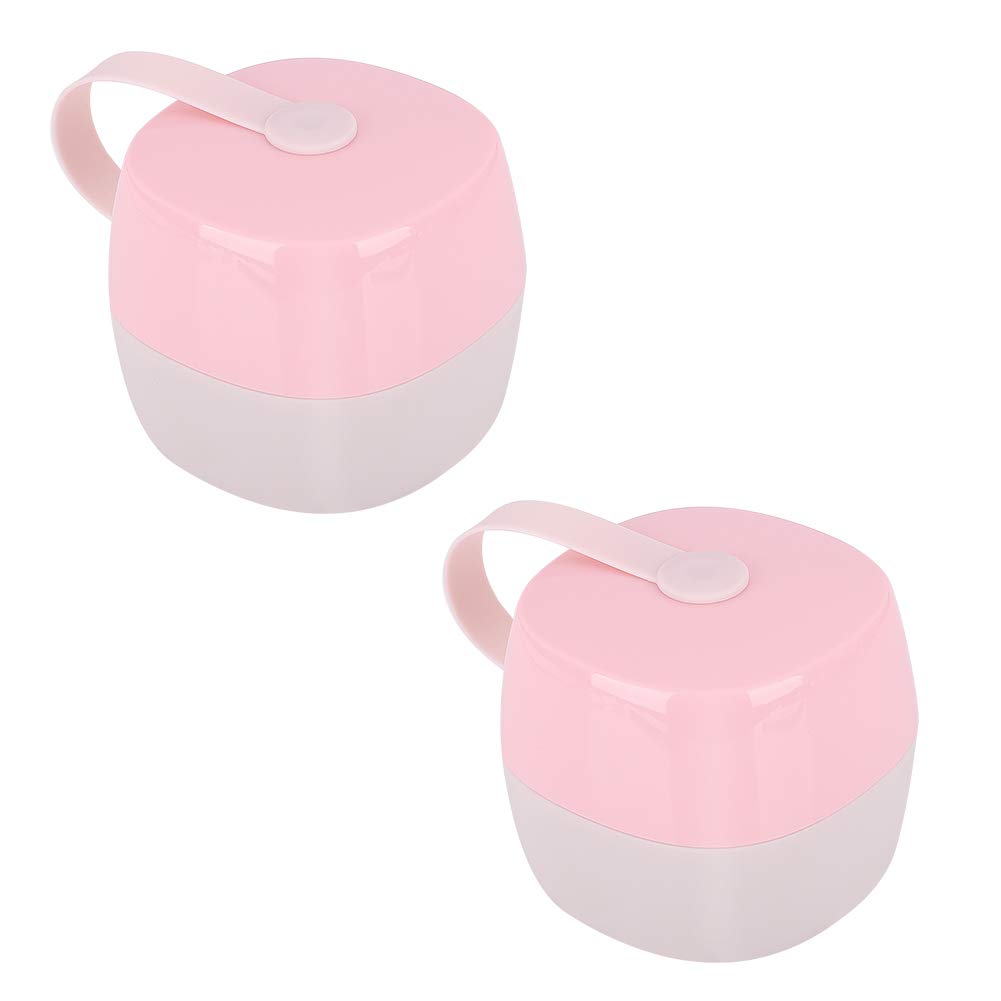 Accmor Pacifier Case, Pacifier Holder, Baby Pacifier Box for Travel, BPA Free,Pink,2 Pack