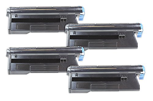Pack 4 toners noirs compatibles OKI B440 43979207 pour 40000 pages