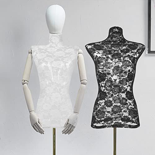 Mipcase Mannequin Female Fabric Cover Dress Form Lace Cover Mannequin Accessory For Home Shop #TOP3