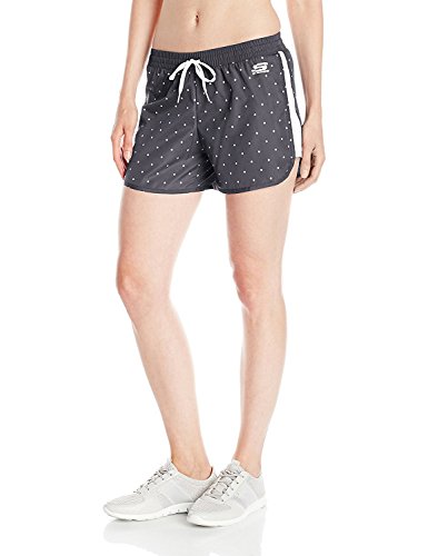 Skechers Active Women's Polka Dot Run Short, Black, Medium