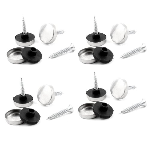 Aexit 8 Pcs Quality Parts 17mm Diameter Cap Metal Screw Nails for Mirror Model:93as149qo48