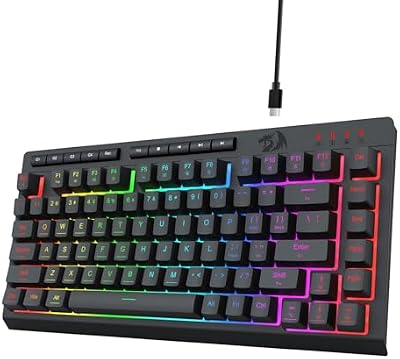 Redragon Compact RGB Gaming Keyboard with Macro Keys
