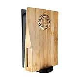 Nuevo creativo para PS5 placas de cubierta extra de repuesto de patrón de grano de madera, para consola de juegos Playstation 5 Disc Edition, carcasa protectora de color madera con ventana de