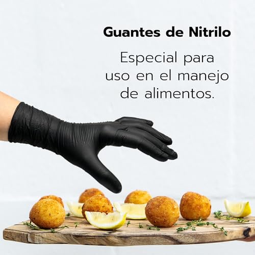 guantes negros cocina