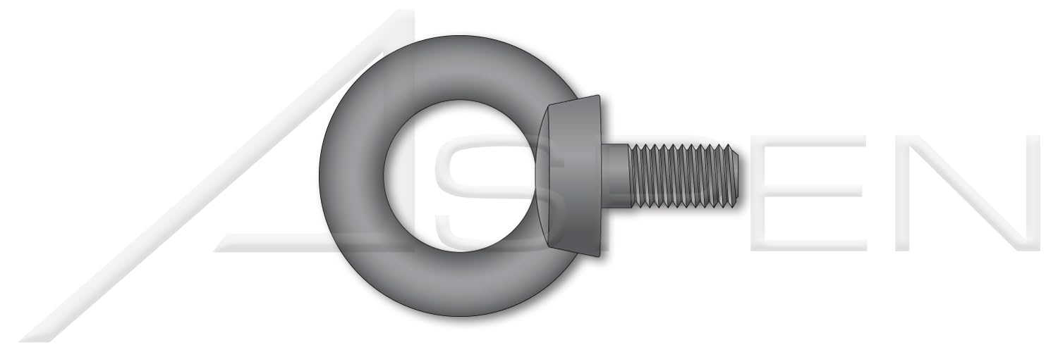 (3 pcs) M22-2.5, DIN 580 / ISO 3266, Metric, Lifting Eye Bolts, Steel