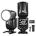 NEEWER Z2-N Flash Speedlite TTL Rotondo 2.4G, Compatibile con Nikon, 76Ws HSS 1/8000s, Nuova UI, 2 Lampade Pilota, Cambio Rapido TTL/M con Tasto TCM, Batteria 7,2V/3000mAh, 600 Flash a Piena Potenza immagine
