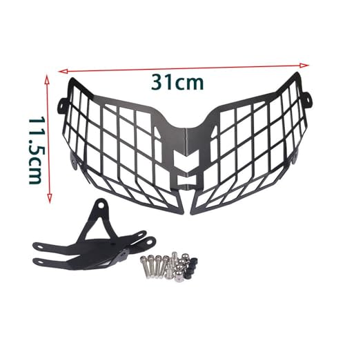 Couvercle protection phares moto TRK502X cache grille phare 2021
