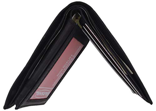 Bio-fold Mens Black Smooth Leather Genuine Leather Wallet4