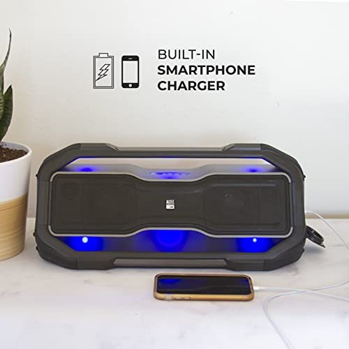 Altec Lansing Rockbox Xl Wireless Bluetooth Speaker, Portable Waterproof Speaker With 20 Hour Playtime And 5 Illuminating Led Light Modes, Floating Wireless Speaker For Indoors And Outdoors #TOP7