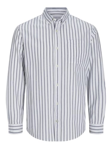 JACK & JONES JUNIOR JJEOXFORD Shirt L/S JNR 12183229,Ensign...