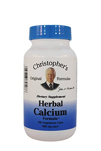 Christopher's Original Formulas Herbal Calcium, Natural Bone Support, 100 Caps, Pack of 12