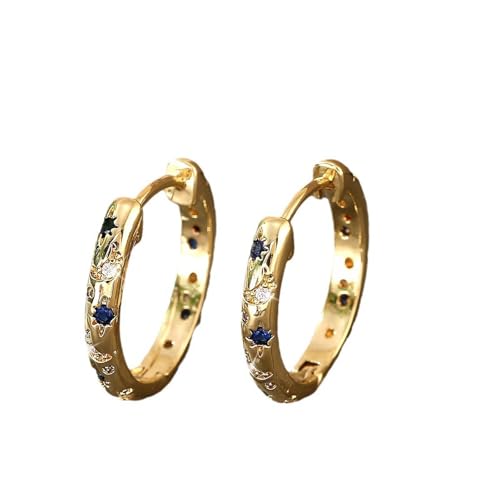 Pendientes de colores para aro, pendientes de aro de corazón para mujer, pendientes de aro en forma de U, coloridos pendientes de circonita cúbica grande, aros grandes, pendientes variados, pendientes