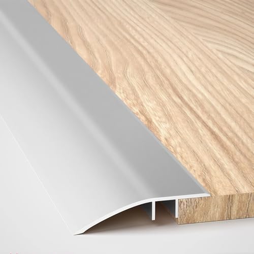 Cubierta de hueco ajustable en aluminio de 4 m para transiciones perfectas de suelos laminados 2