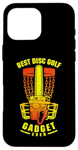 Funny Disc Golf Player Best Gadget Ever �`�F�[���\�[�o�X�P�b�g �X�}�z�P�[�X iPhone 16 Pro Max �p