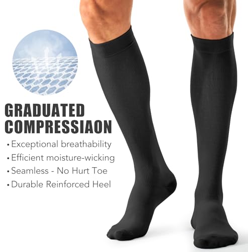 Laite Hebe 3 Pack Compression Sock-Compression Sock For Women and Men Circulation -Best for Running,Athletic Sports4