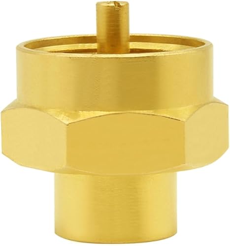 Miniatura 4 de Hooshing Adaptador de recarga de botella de gas propano de 1 libra con rosca hembra NPT de 14 "montaje de latón soild