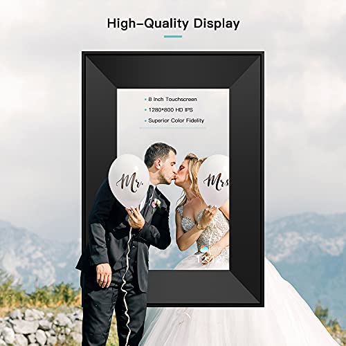 Digital Picture Frame Dreamtimes 8 Inch Wifi Digital Photo Frame With Ips Hd Touch Screen, Latest Upgraded Version, Us Design, Easy Setup To Share Photos Or Videos Remotely Via Aimor App From Anywhere #TOP2